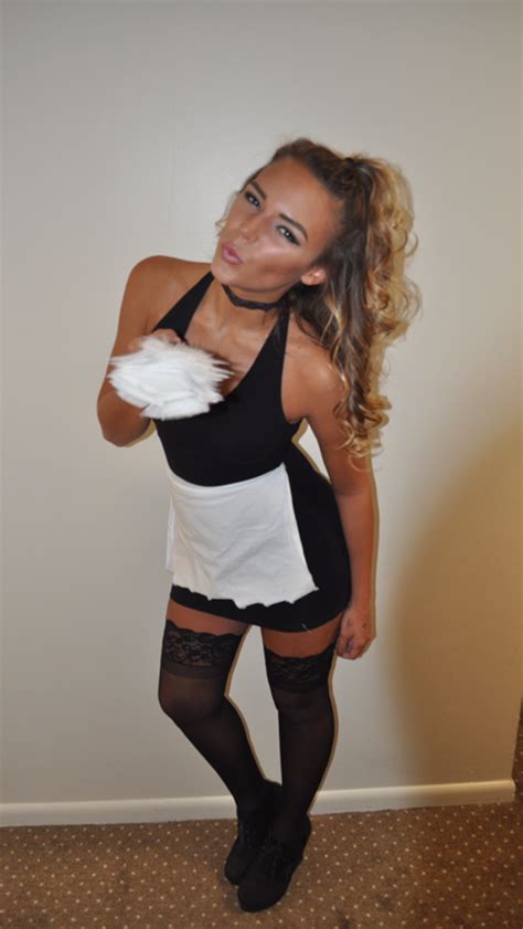 French Maid Halloween Costume College Life Pinterest
