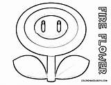 Mario Coloring Pages Bros Super Flower Large Freelargeimages Party Minion sketch template