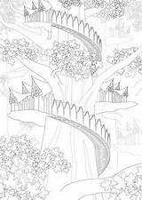 Lord Rings Colouring Detail Hobbit Printable sketch template