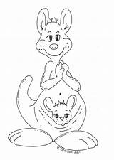 Mommy Riscos Kangaroo Koala sketch template