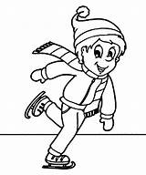 Skating Ice Coloring Pages Drawing Figure Winter Getcolorings Clipartmag Sports Color sketch template