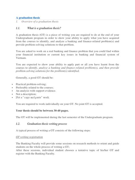 graduation thesis thesis literature review