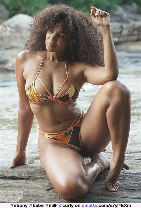 ebony babe milf curly cleavage bikini bigboobs busty legs feet thighs amazon