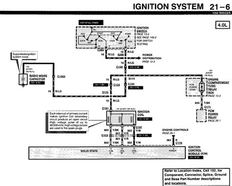 ford ranger  locate  diagram   electrical wiring system