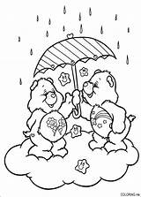 Coloring Pages Rain Care Bears Printable Bear Print Ursinhos Colorir Desenhos Carinhosos Para sketch template