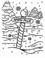 Noordpool Kleurplaat Bordje Kerst sketch template