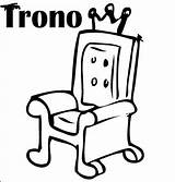 Tronos Throne Disfrute Compartan Pretende Motivo Niños sketch template