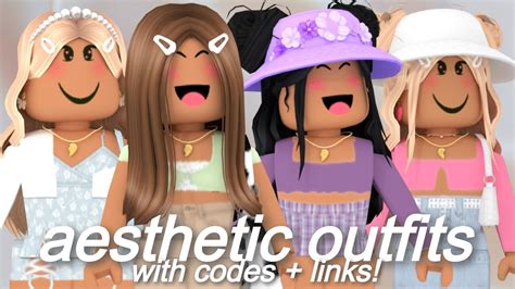 aesthetic roblox outfits  codes  links axabella youtube