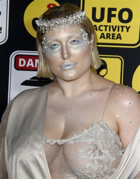 hayley hasselhoff see through to nipples at just jared s halloween party celebrity