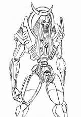 Necron Fist Fighter Lord Deviantart sketch template