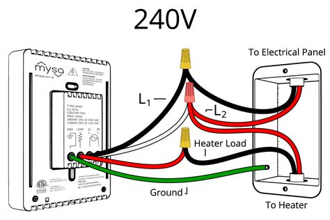 wiring diagram  wall heater crystal bk