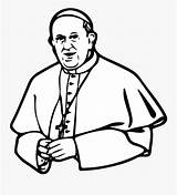 Pope Francis Clipground sketch template