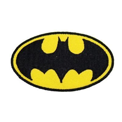 batman logo iron  embroidery applique patch sew iron badge ebay