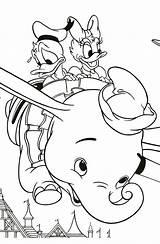 Dumbo Disney sketch template