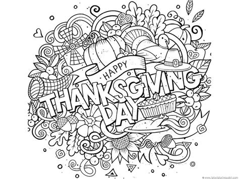 printable thanksgiving coloring pages  adults kids ther