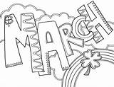 March Coloring Pages Kids sketch template