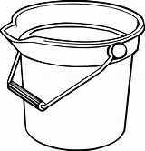 Drawing Pail Bucket Drawings Plastic Getdrawings Paintingvalley sketch template