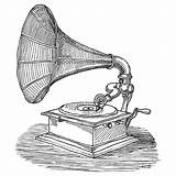 Phonograph Addison Gramophone Fineartamerica Grammophon Gramofone sketch template