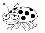 Colorear Mariquitas Coccinelle Bettle Disegno Ladybug Ladybugs Coloriages sketch template