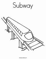 Coloring Subway Amtrak Train Noodle Twisty Outline Print Twistynoodle Favorites Login Add Ll sketch template
