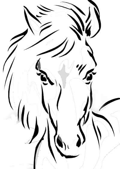 horse coloring pages   cool funny