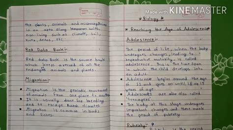 Reaching The Age Of Adolescence Notes Science Class 8 Youtube