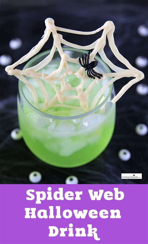 halloween spider web drink