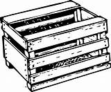 Crate Clipart Clip Cliparts Library sketch template