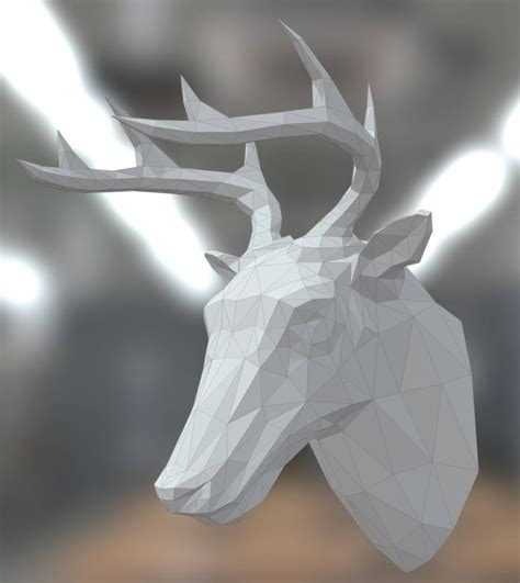 deer head cardboard template