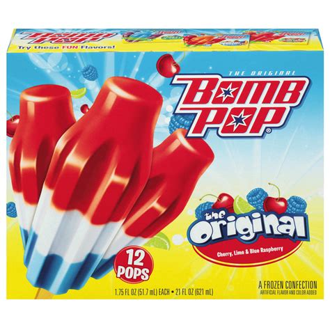 bomb pop original ice pop  ct  oz popsicles meijer grocery