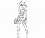 Harley Quinn Coloring Pages Printable Arkham Batman City Kids Harlequin Disney Weapon Character Sketch Another Drawings Startcoloring Template sketch template