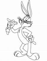 Bunny Bugs Coloring Looney Tunes Pages Cartoon Drawing Kids Carrot Clip Adult Colouring Color Cartoons Coyote Eats Characters Choose Board sketch template