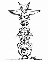 Totem Wolf Coloringme sketch template