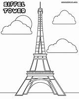 Tower Coloring Pages Eiffel Colouring Kids Drawing Color Colorings Choose Board Printable sketch template
