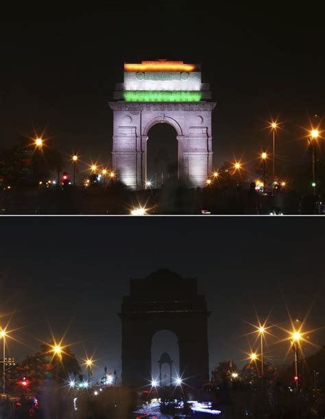 lights go out across the world for earth hour to highlight