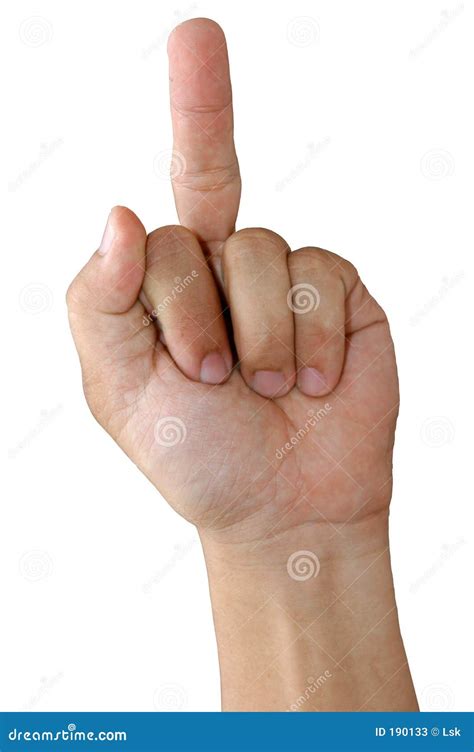 rude crude stock image image  pointed rude finger