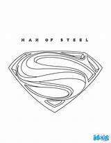 Logo Superman Pages Coloring Drawing Man Steel Colouring Kids sketch template