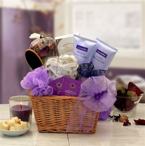 womens gift baskets spa gift basket   lavender etsy