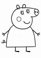 Pig Peppa Coloring Pages Mummy Colouring Kids Printable Coloring4free Sheets Family Danny Dog Color Minecraft George Momjunction Birthday Parentune Mom sketch template