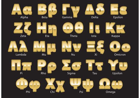 greek letters  vector art   downloads