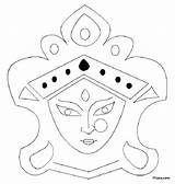 Pitara Festivals Enlarged Durga sketch template