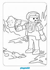 Playmobil Coloring Pages Ausmalbild Printable Kids Action sketch template