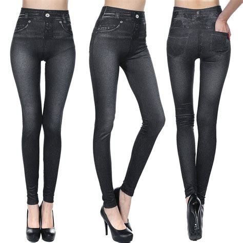 sexy women skinny jeggings stretchy pants leggings jeans pencil tight