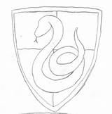 Slytherin Crest Potter Wip Snake Spitfire Paintingvalley Thorns sketch template