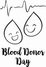 Blood Donation Vector Posters Graphics Drawings Clip Donor sketch template