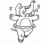 Tutu Elephant Coloring Wearing Pages Coloringcrew Colorear Color Getcolorings sketch template