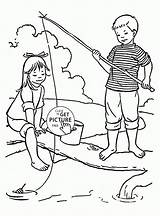 Fishing Coloring Pages Kids Printables Designlooter Beat Summer Time 2kb 1480 2000px sketch template