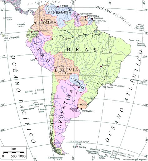 mapa politico de sudamerica viatermalcom