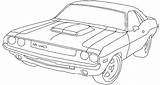 Dodge Coloring Pages Ram Charger Truck Car 1969 Cars Challenger Printable Classic Cummins Color 1970 Old Drawing Print Drawings Demon sketch template