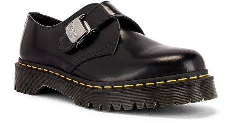 dr martens leather fenimore low in black for men lyst